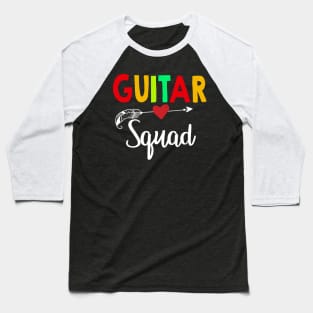 Guitar Squad Teacher Back To School Baseball T-Shirt